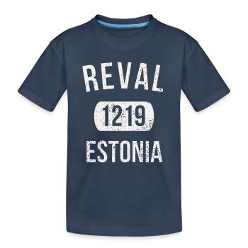 Reval 1219 Estonie - T-shirt bio Premium Enfant - bleu marine - Devant