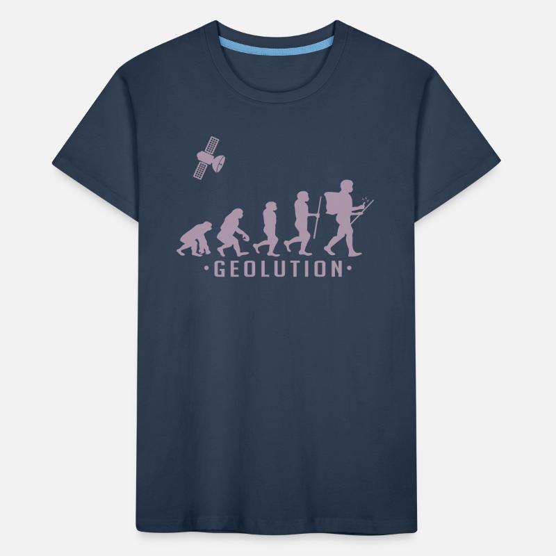 Geocaching evolution Shirt Geolution Kinder Premium Bio T-Shirt