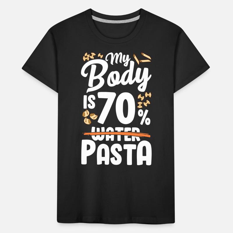 Mon corps est composé à 70% de pâtes T-shirt bio Premium Enfant