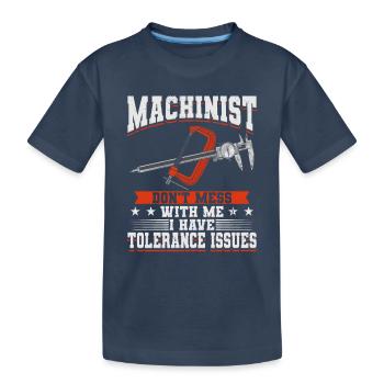 Machines de machiniste - T-shirt bio Premium Enfant - bleu marine - Devant