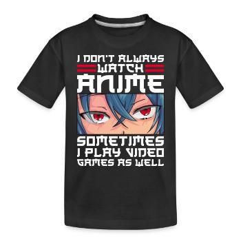 Anime Gamer Jeux vidéo Jeux de hasard Manga - T-shirt bio Premium Enfant - noir - Devant