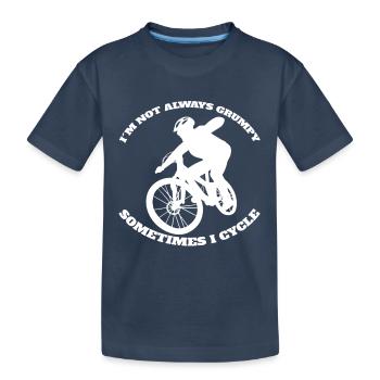 Vélo Vélo VTT Vélo Tour à vélo - T-shirt bio Premium Enfant - bleu marine - Devant