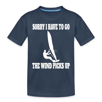 Windsurfer Surf Cadeau Kitesurfer Windsurf - T-shirt bio Premium Enfant - bleu marine - Devant