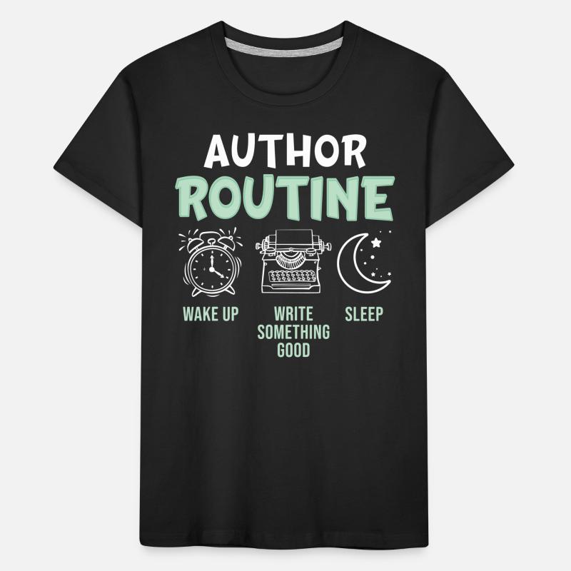 Authoring routine Write something good - Kids' Premium Organic T-Shirt