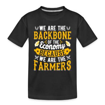 Quota d’agriculteur pour tracteurs agricoles - T-shirt bio Premium Enfant - noir - Devant