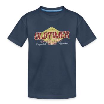 Oldtimer 1963 Geburtstag Bastler Schrauber - Kinder Premium Bio T-Shirt - Navy - Vorne
