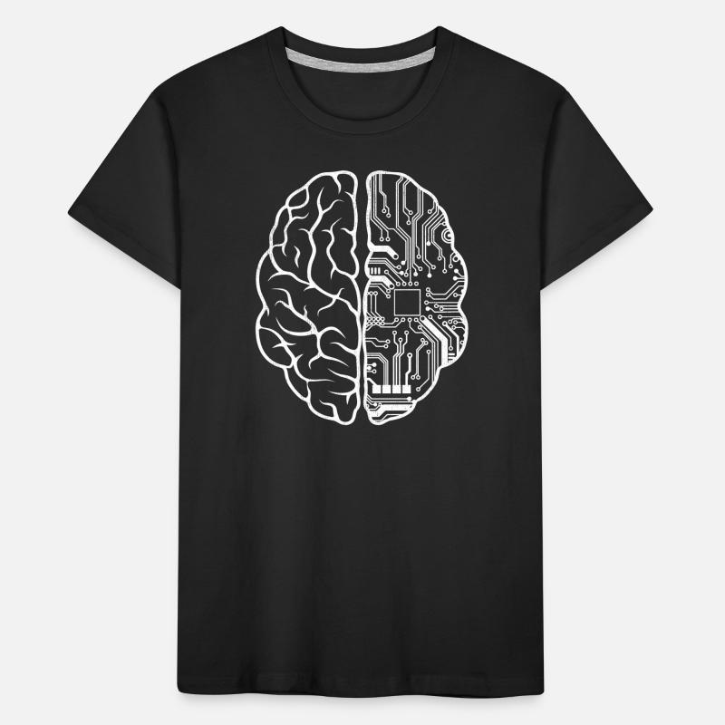 Programmierer Coder - Entwickler Programmierung Gehirn Wortspiel Kinder Premium Bio T-Shirt