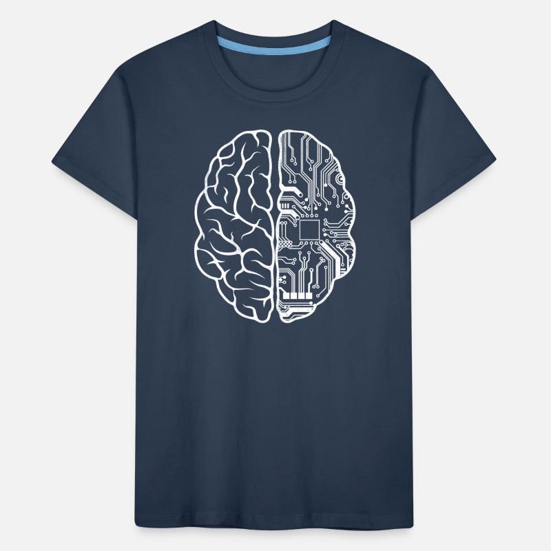 Programmierer Coder - Entwickler Programmierung Gehirn Wortspiel Kinder Premium Bio T-Shirt