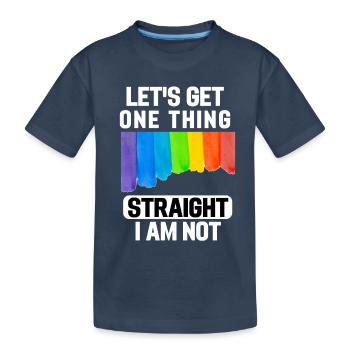 Aquarelles Arc-en-ciel Gay Pride Cadeau LGBT - T-shirt bio Premium Enfant - bleu marine - Devant