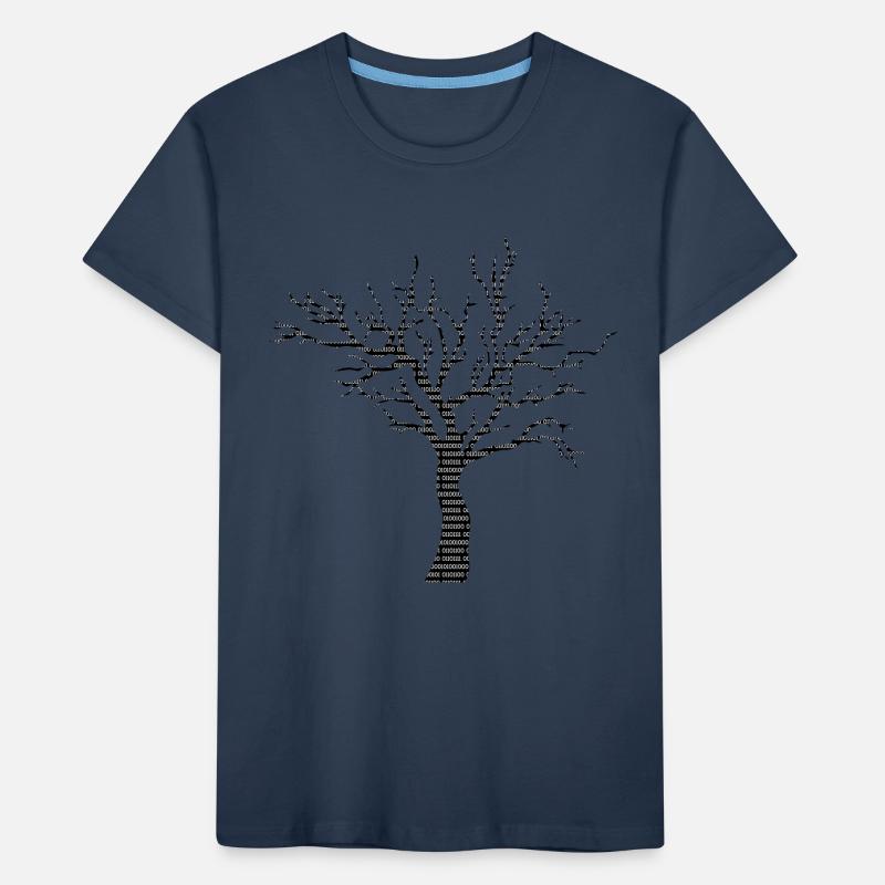 Binary Tree Admin Hacker Coder Programmierer Kinder Premium Bio T-Shirt