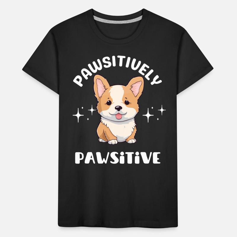 Pawsitively Pawsitive Corgi Kids' Premium Organic T-Shirt