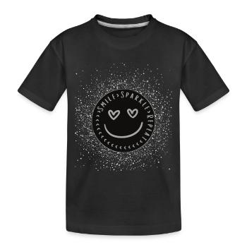 Sourire Scintillement Répéter - T-shirt bio Premium Enfant - noir - Devant
