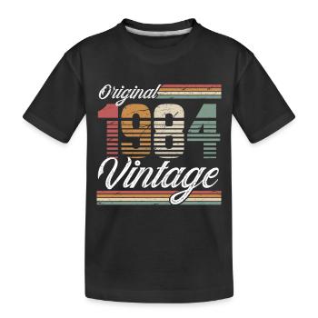 1984 Année de naissance 40e anniversaire Millésime - T-shirt bio Premium Enfant - noir - Devant