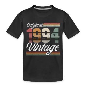 1994 Année de naissance 30e anniversaire Millésime - T-shirt bio Premium Enfant - noir - Devant