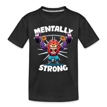 mentalement fort - bien etre - T-shirt bio Premium Enfant - noir - Devant