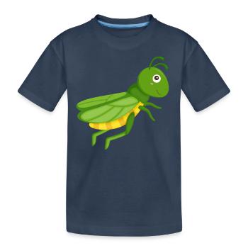 Grasshoppers for children - Kids' Premium Organic T-Shirt - navy - Front