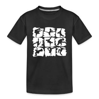 Breakdancer Breakdance - Dancer B-Boying Design - Kids' Premium Organic T-Shirt - black - Front
