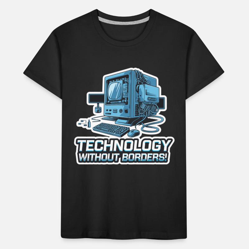 COMPUTER, WITHOUT BORDERS Kids' Premium Organic T-Shirt