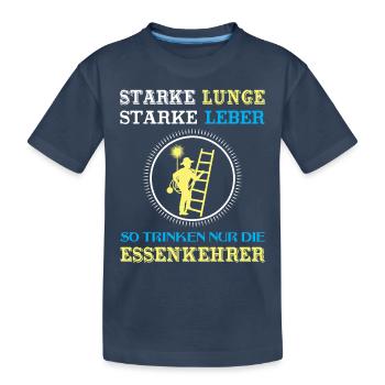 Schornsteinfeger Herren - Kinder Premium Bio T-Shirt - Navy - Vorne