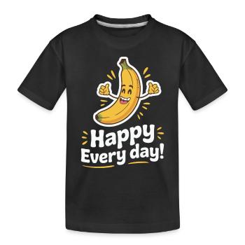 HEUREUX TOUS LES JOURS - T-shirt bio Premium Enfant - noir - Devant