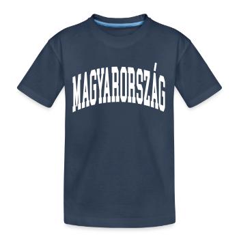 Hongrie - T-shirt bio Premium Enfant - bleu marine - Devant