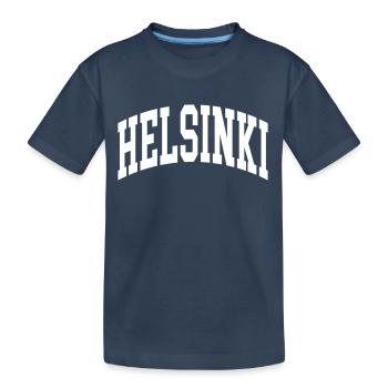 Helsinki - Kids' Premium Organic T-Shirt - navy - Front
