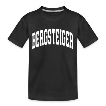 Bergsteiger - Kinder Premium Bio T-Shirt - Schwarz - Vorne