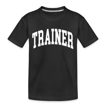 Entraîneur - T-shirt bio Premium Enfant - noir - Devant