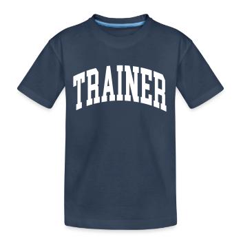 Entraîneur - T-shirt bio Premium Enfant - bleu marine - Devant