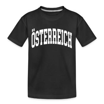 Austria - Kids' Premium Organic T-Shirt - black - Front