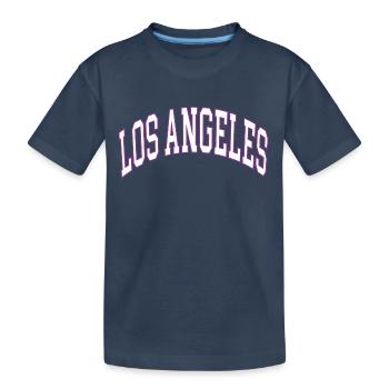 Los Angeles - Kids' Premium Organic T-Shirt - navy - Front