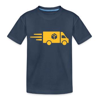 LKW - Kinder Premium Bio T-Shirt - Navy - Vorne