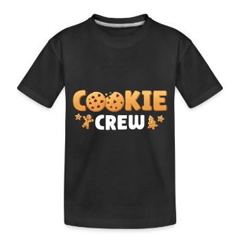 Candy Chocolate Cookies Cookie Crew - Kids' Premium Organic T-Shirt - black - Front