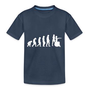 Evolution Physiotherapeut - Kinder Premium Bio T-Shirt - Navy - Vorne