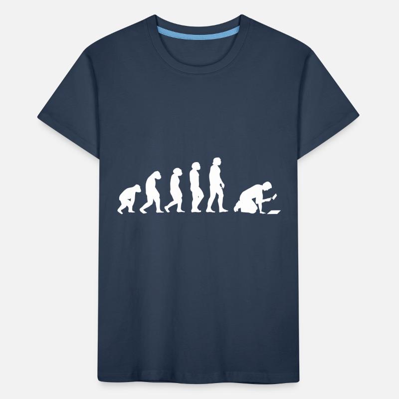 Evolution Fliesenleger Kinder Premium Bio T-Shirt