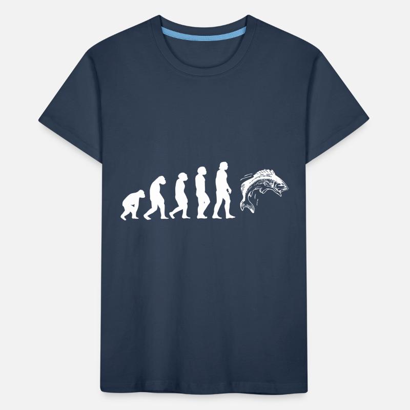 Evolution Forellen Angler Kinder Premium Bio T-Shirt