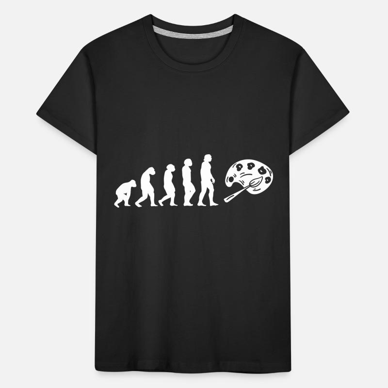 Evolution Kunstlehrer Kinder Premium Bio T-Shirt