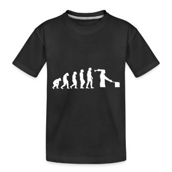 Evolution Schlosser - Kinder Premium Bio T-Shirt - Schwarz - Vorne