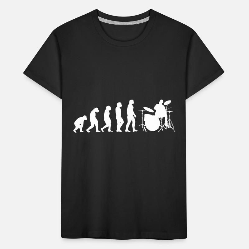 Evolution Schlagzeuger Kinder Premium Bio T-Shirt