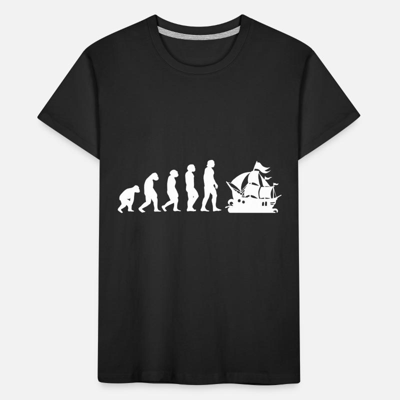 Evolution Pirat Kinder Premium Bio T-Shirt