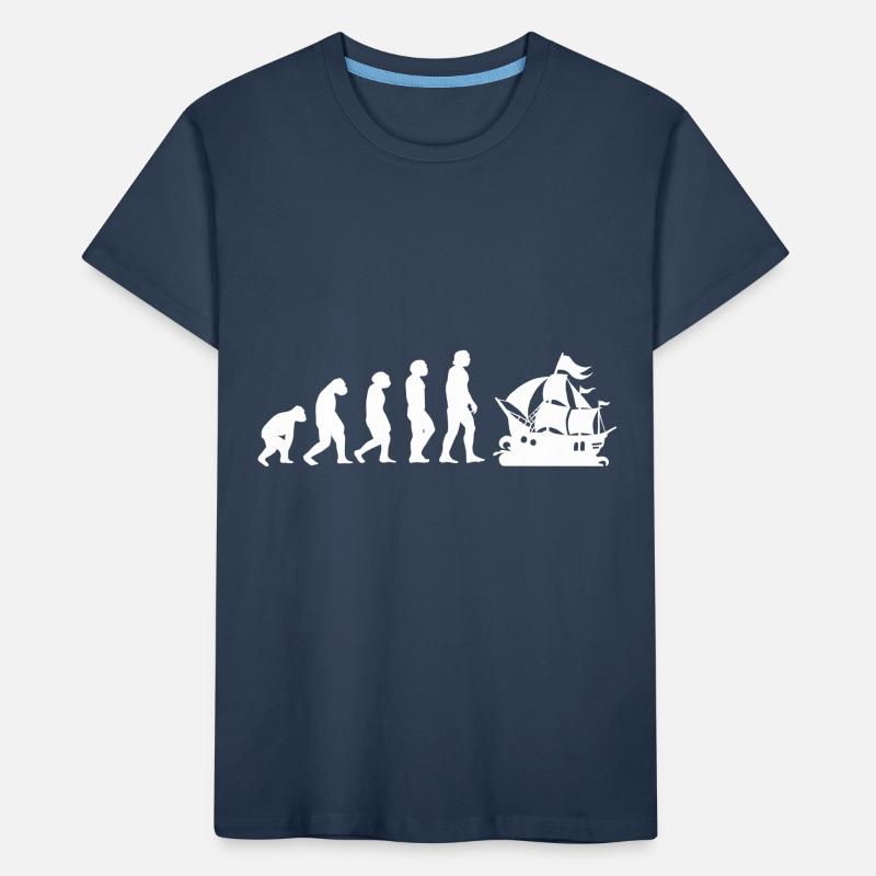 Evolution Pirat Kinder Premium Bio T-Shirt
