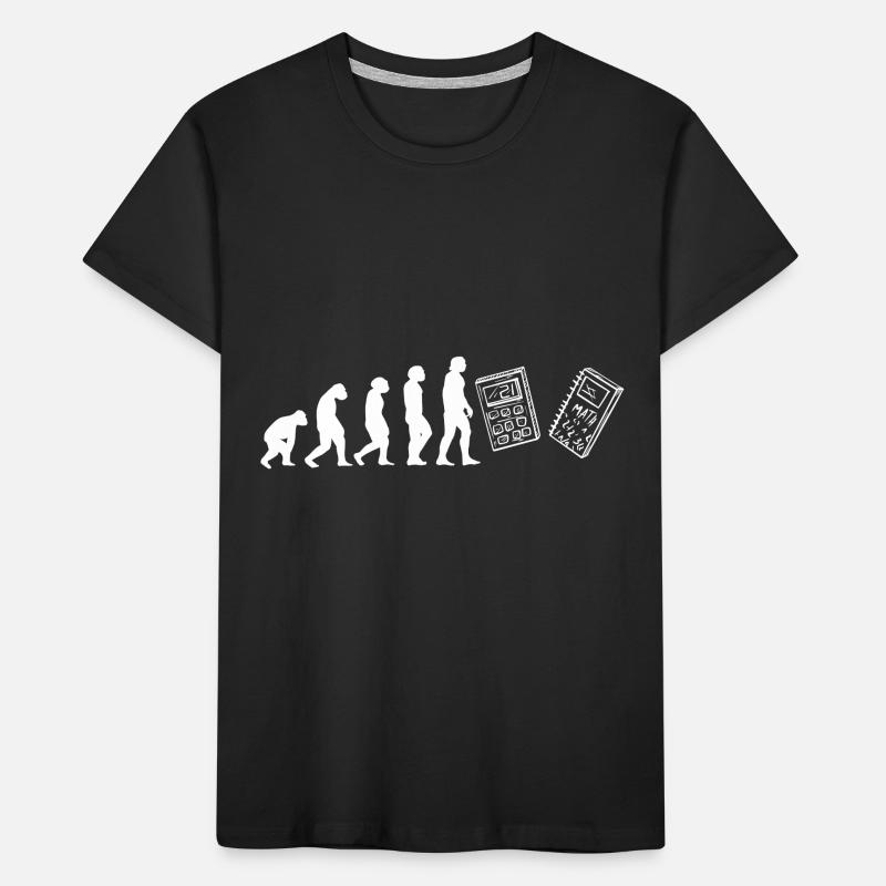 Evolution Mathelehrer Kinder Premium Bio T-Shirt