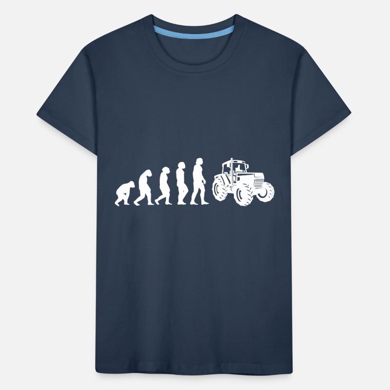Evolution Traktorfahrer Kinder Premium Bio T-Shirt