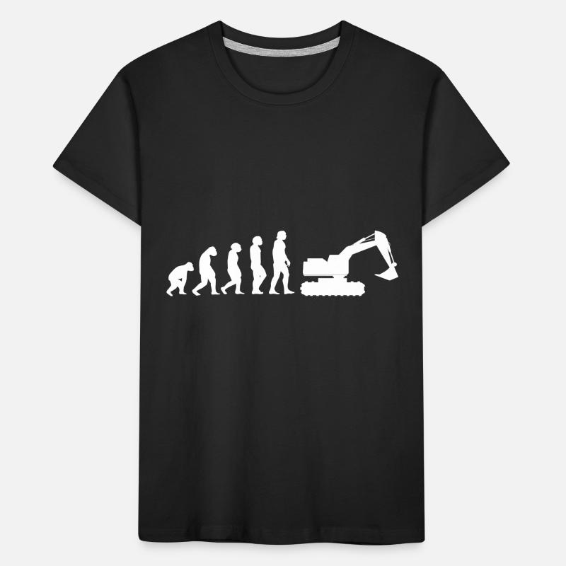 Evolution Tiefbauer Kinder Premium Bio T-Shirt