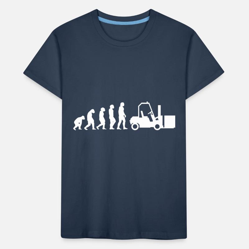 Evolution Staplerfahrer Kinder Premium Bio T-Shirt