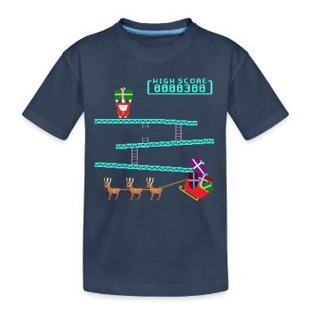 Santa Kong - T-shirt bio Premium Enfant - bleu marine - Devant