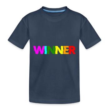 Winner - Kinder Premium Bio T-Shirt - Navy - Vorne
