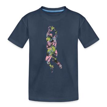 Basket-ball - T-shirt bio Premium Enfant - bleu marine - Devant