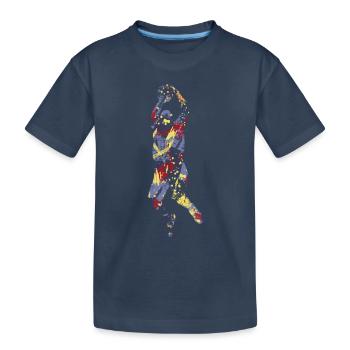 Basket-ball - T-shirt bio Premium Enfant - bleu marine - Devant
