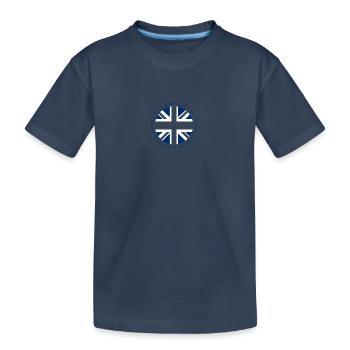 Couronnement du roi britannique Charles Angleterre Drapeau - T-shirt bio Premium Enfant - bleu marine - Devant